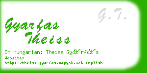 gyarfas theiss business card